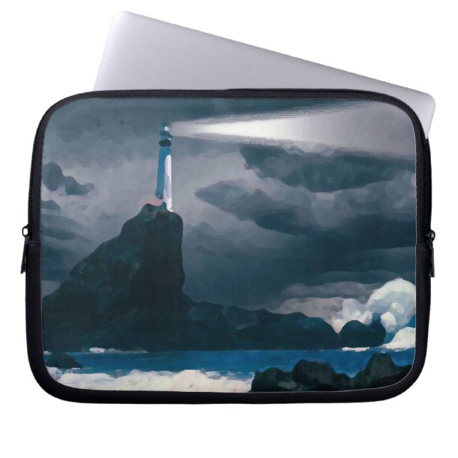 Funda Para Portátil Azul del faro funda_10 (Frente)