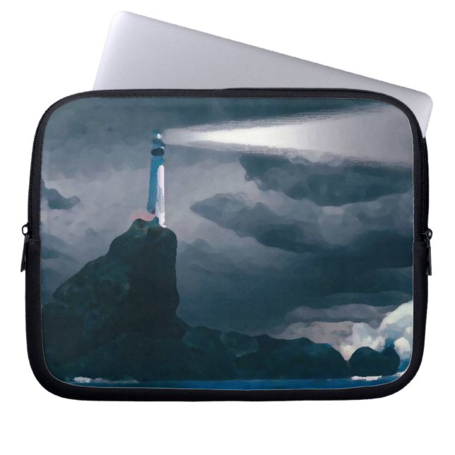 Funda Para Portátil Azul del faro funda_10 (Frente)