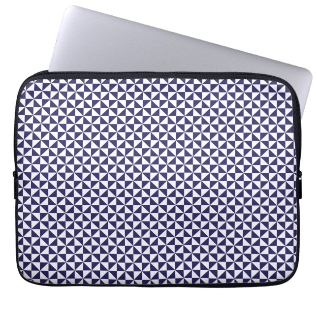 Funda para portátil azul japonesa (Frente)