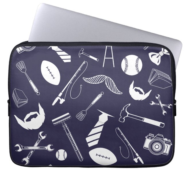 Funda Para Portátil Azul marino (Frente)