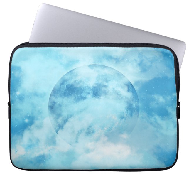 FUNDA PARA PORTÁTIL AZUL MOON ARTISTIC NOCHE SKY (Frente)