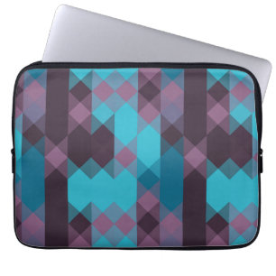 Funda Para Portátil azul pavo real, púrpura, azul topacio y trueno