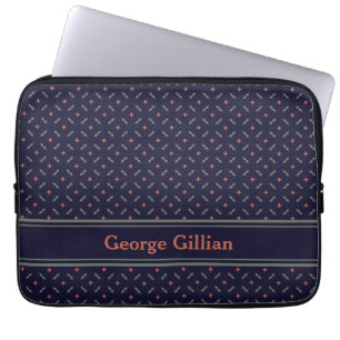 Funda Para Portátil azul profundo elegante