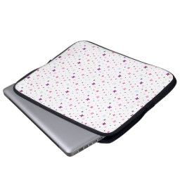 Funda Para Portátil Azul Rosa Estrellas Moradas Espacio Cósmico.