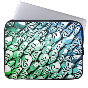 Funda Para Portátil Azul y Verde