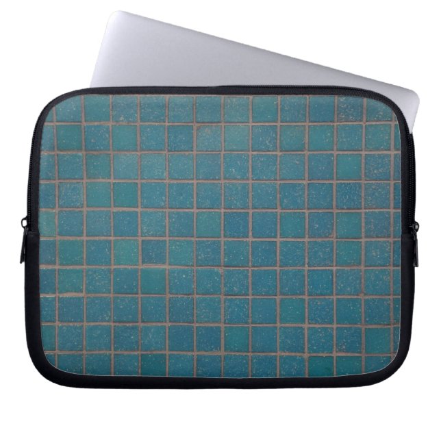 Funda Para Portátil azulejos azules (Frente)