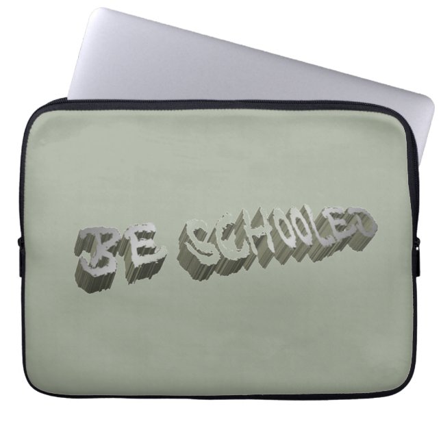 Funda Para Portátil B. Blanco-Gris escolarizado (Frente)