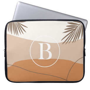 Funda Para Portátil B - Letra monográfica inicial B Diseño abstracto