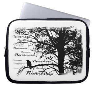 Funda Para Portátil B&W Raven nunca más la silueta del árbol - E.A.