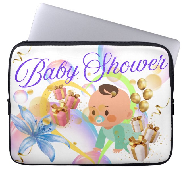 Funda Para Portátil Baby Shower (Frente)