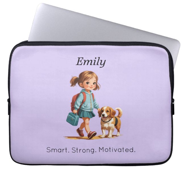 Funda Para Portátil Back to School Tech Bag – Personalized (Frente)