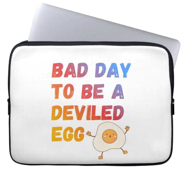 Funda Para Portátil Bad Day to Be a Deviled Egg (Frente)