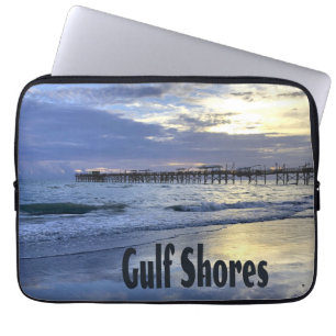 Funda Para Portátil Bahía del Golfo Pérsico de Alabama Beach Sunrise P