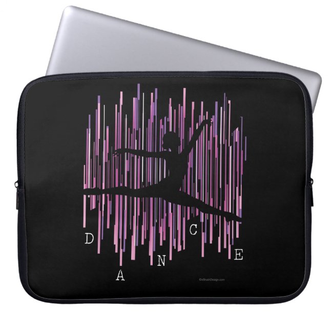 Funda Para Portátil Bailador de línea (v4) (Frente)