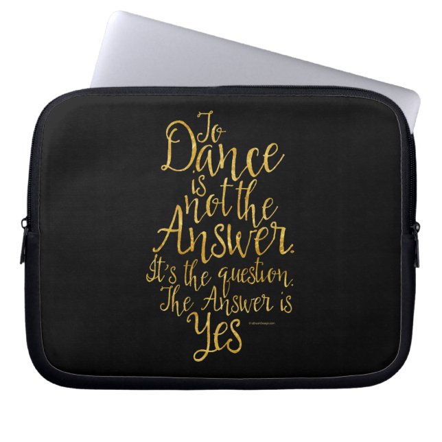 Funda Para Portátil Bailar no es la respuesta (Frente)