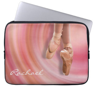 Funda Para Portátil Bailarín de ballet con nombre personalizado