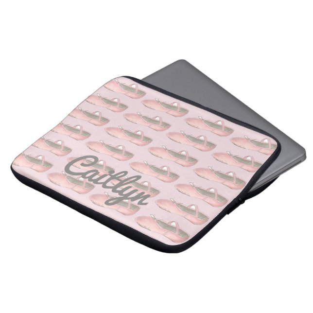 Funda Para Portátil Bailarina de bailarina personalizada de zapato de  (Superior anverso)