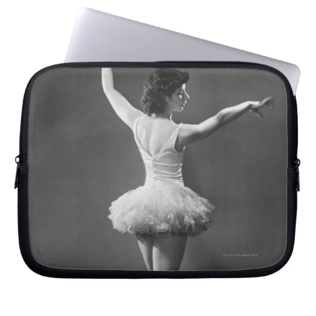 Funda Para Portátil Bailarina en tutú (Frente)