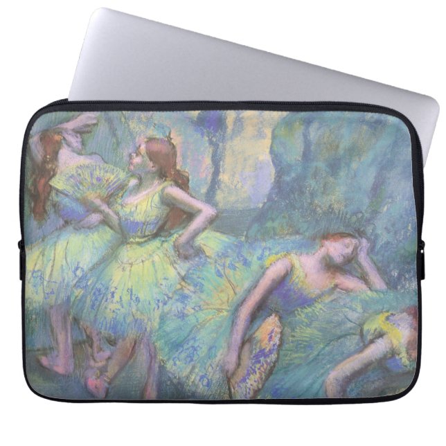 Funda Para Portátil Bailarinas de ballet en las alas por Edgar Degas (Frente)