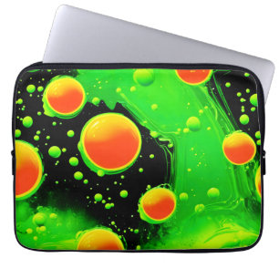 Funda Para Portátil Baile de Burbujas Neon Eléctricas