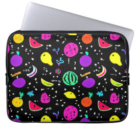 Funda Para Portátil Baile de frutas de neón enérgica