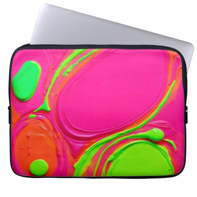 Funda Para Portátil Baile Neon Liquid Paint (Frente)