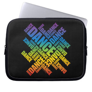 Funda Para Portátil Baile tipográfico (espectro)