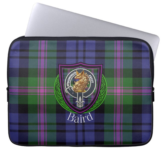 Funda Para Portátil Baird Scottish Clan Tartan and Crest  (Frente)