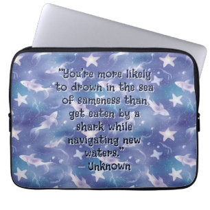 Funda Para Portátil Bajo El Mar; Tiburones