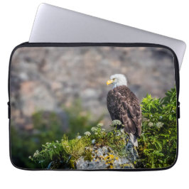 Funda Para Portátil Bald eagle sitting on the rock