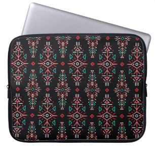 Funda Para Portátil Baldosas de Boho de etnia: Vintage Seamless Patter
