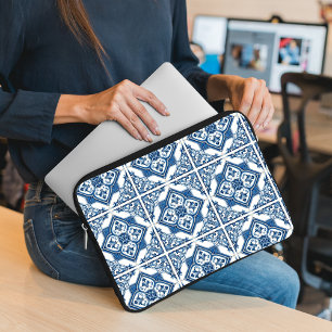 Funda Para Portátil Baldosas mediterráneas, portuguesas, azulejo, mall