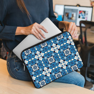 Funda Para Portátil Baldosas mediterráneas, portuguesas, azulejo, mall