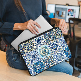 Funda Para Portátil Baldosas mediterráneas, portuguesas, azulejo, mall