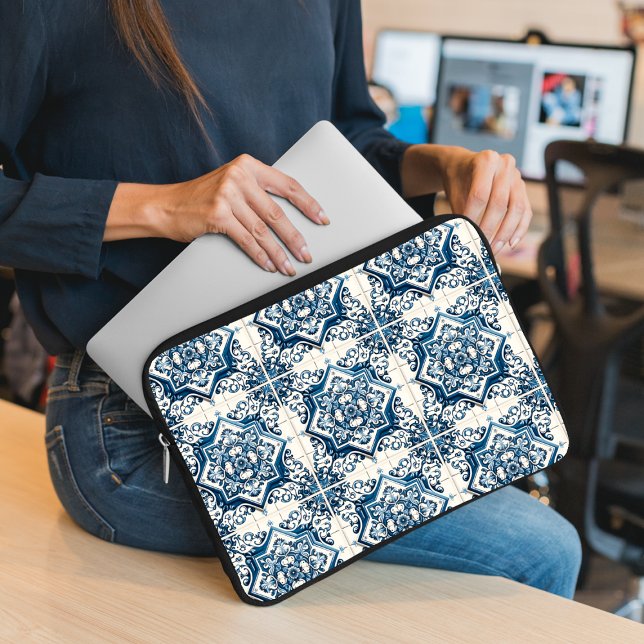 Funda Para Portátil Baldosas mediterráneas, portuguesas, azulejo, mall (Subido por el creador)