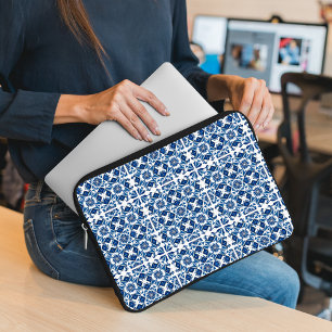 Funda Para Portátil Baldosas mediterráneas, portuguesas, azulejo, mall