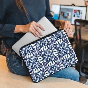 Funda Para Portátil Baldosas mediterráneas, portuguesas, azulejo, mall