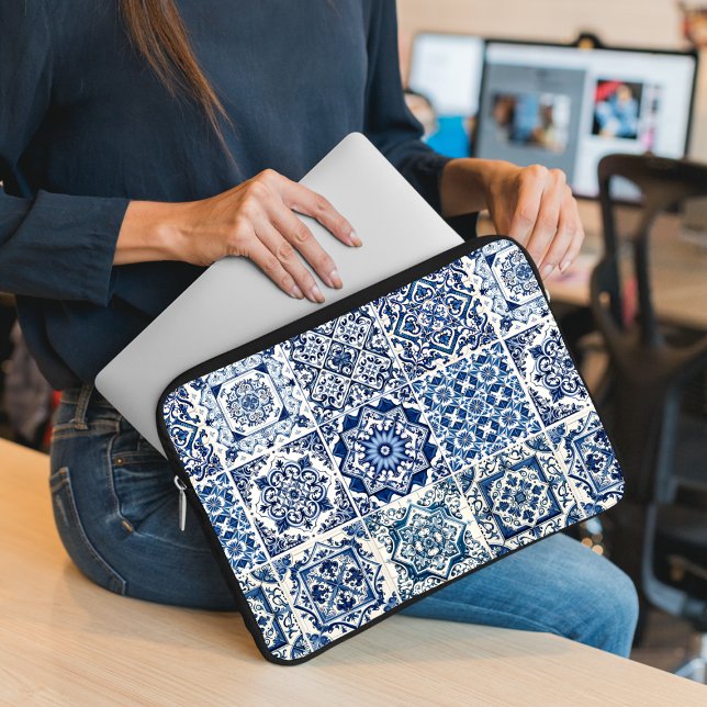 Funda Para Portátil Baldosas mediterráneas, portuguesas, azulejo, mall (Subido por el creador)