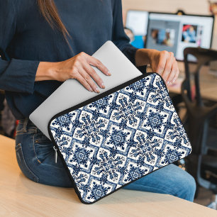 Funda Para Portátil Baldosas mediterráneas, portuguesas, azulejo, mall