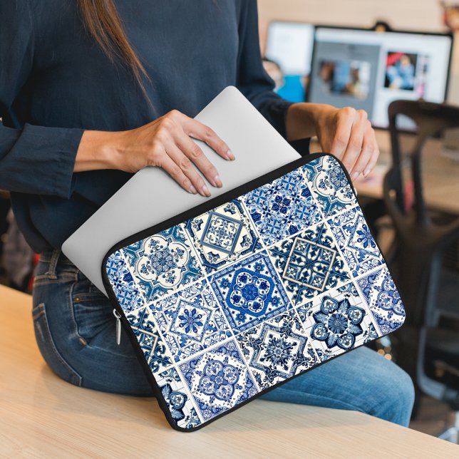 Funda Para Portátil Baldosas mediterráneas, portuguesas, azulejo, mall (Subido por el creador)