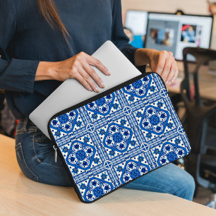 Funda Para Portátil Baldosas mediterráneas, portuguesas, azulejo, mall