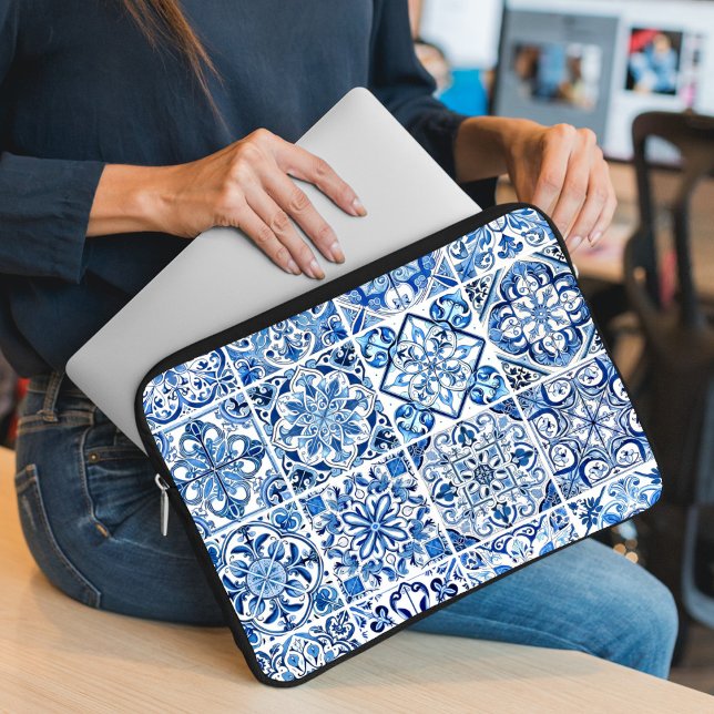 Funda Para Portátil Baldosas mediterráneas, portuguesas, azulejo, mall (Subido por el creador)