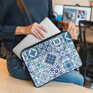 Funda Para Portátil Baldosas mediterráneas, portuguesas, azulejo, mall