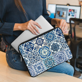 Funda Para Portátil Baldosas mediterráneas, portuguesas, azulejo, mall