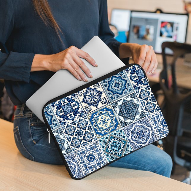 Funda Para Portátil Baldosas mediterráneas, portuguesas, azulejo, mall (Subido por el creador)
