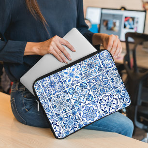 Funda Para Portátil Baldosas mediterráneas, portuguesas, azulejo, mall