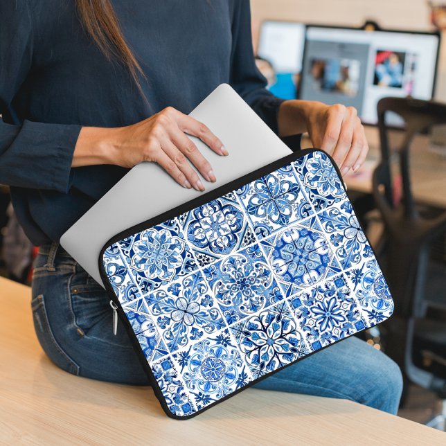 Funda Para Portátil Baldosas mediterráneas, portuguesas, azulejo, mall (Subido por el creador)