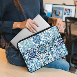 Funda Para Portátil Baldosas mediterráneas, portuguesas, azulejo, mall