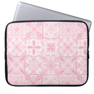 Funda Para Portátil Baldosas orgánicas en rosa