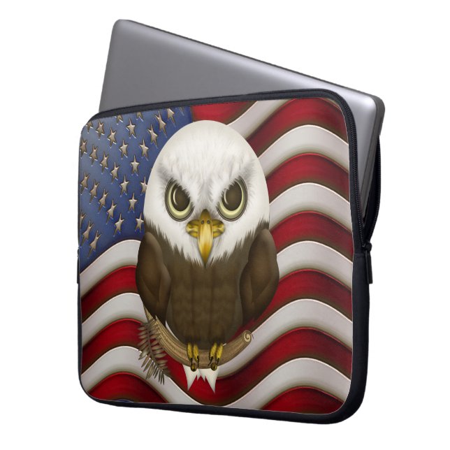 Funda Para Portátil Baldwin Eagle calvo lindo (Anverso izquierdo)